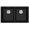 Franke Lavello da Incasso Fragranite 2 Vasche Sottotop 753 x 433 mm Maris Nero Franke MRG 120-35-35 125.0686.732 Sostituisce il 135.0665.822