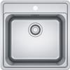 Franke PRONTA CONSEGNA - SPEDIZIONE IMMEDIATA Lavello da Incasso Sopra Top Acciaio Inox Monovasca 51 x 51 cm con Banco rubinetteria Bell Franke BCX 610-51 101.0693.351