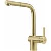 Franke Atlas Neo Doccia 115.0681.242 Miscelatore da Incasso Cucina Monocomando con doccetta estraibile mono getto Acciaio PVD Gold