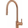 Franke Eos Neo J Doccia - 115.0628.254 Miscelatore Cucina da Incasso Monocomando con doccia estraibile doppio getto e canna girevole Acciaio PVD Copper
