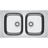 Franke Spark SKX 620-86 101.0712.125 Lavello da Incasso 2 Vasche Sopratop 86 x 50 cm Acciaio inox