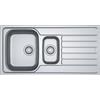 Franke Spark SKX 651 - 101.0716.614 Lavello da Incasso 1 Vasca e vaschetta con Gocciolatoio a Destra 100 x 50 cm Acciaio inox