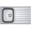 Franke Spark SKX 611-86 - 101.0714.035 Lavello da Incasso 1 Vasca con Gocciolatoio a Destra 86 x 50 cm Acciaio inox