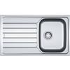 Franke Spark SKX 611-86 - 101.0714.037 Lavello da Incasso 1 Vasca con Gocciolatoio a Sinistra 86 x 50 cm Acciaio inox