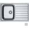 Franke Spark SKL 611-78 - 101.0712.124 Lavello da Incasso 1 Vasca con Gocciolatoio a Destra 78 x 50 cm Acciaio inox Dekor Antigraffio