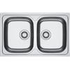 Franke Spark SKX 620-80 - 101.0712.131 Lavello da Incasso 2 Vasche 80 x 50 cm Acciaio inox