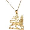 Generic unisex Colore Oro Leone Etiope Ciondolo Collana Trendy Leone di Giuda Catena Etnica Gioielli Regali Regali
