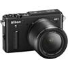 Nikon 1 AW1 Fotocamera Digitale ad Ottiche Intercambiabili, Impermeabile, 14.2 Megapixel, LCD 3, SD 8 GB Pro 400X Lexar, Obiettivo 1 Nikkor 11-27.5 mm, Nero [Nital card: 4 anni di garanzia]