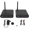 ECHTNATAV Trasmettitore AV wireless a lungo raggio, canale regolabile, ricevitore trasmettitore AV wireless Kit estensione AV wireless per proiettore TV Set Top Box Home Theater