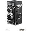 ZYNCUE Videocamera digitale CCD retrò, registrazione video ad alta definizione, compatta 12 x 9,5 x 5,9 cm per Campus Life, videocamera portatile per vlogging in bianco, nero, rosso, marrone, verde (nero)