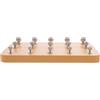 WRITWAA Pannello di Riabilitazione Mano di Legno per Esercizi Dita Coordinazione | Acciaio Inossidabile, per Centri Riabilitativi e Esercizi Domestici, Strumento Multifunzione per Mano