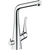 hansgrohe Metris M71 Miscelatore cucina monocomando 320, valvola d'arresto, 1 getto, cromo, 14888000