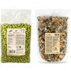 KoRo - Knusperduo Deluxe: Edamame und Bohnen Erbsen Mix - Snack-Alternative - Salzig und knackig - Proteinreich