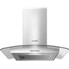 COMFEE' GLAV17SS-60 - Cappa aspirante per camino, 60 cm, con luce LED e cappe aspiranti in vetro, 600 mm, in acciaio inox