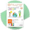 OFITURIA Fogli Colorati A5 80g, Confezione da 50 Fogli - Carta Colorata per Lavoretti, Stampante e Scrapbooking - Fogli A5 Colorati - Ideale Origami, Ufficio e Scuola (Verde Chiaro)