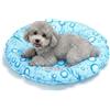 Nobleza Cuccia Rinfrescante Cane e Gatto Rotonda Ø62 x 5 cm - Fantasia Gocce, Tappetino Refrigerante Cani con Gel Auto Raffreddante Atossico, Lettino Cane Estate AntiGraffio Impermeabile