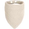 ICEMOOD Bandana per cani di piccola taglia, triangolare regolabile con bottone a pressione, in tinta unita, accessorio comodo per cuccioli e razze di piccola taglia, 3-15 kg, beige