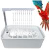 Generico Vasca Bagno Automatica Circolante Pappagalli - Dispositivo Magico Elettrico Pappagallini Inseparabili | 33x22x26cm Vasca ABS USB | Facile Installazione Calopsitte Conuri Psittacus Erithacus