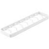 Yamazaki 1371 Tower Contenitore per ciotola S, bianco, acciaio, minimalista, 32 x 8,6 x 2,2 cm (lunghezza x larghezza x altezza)