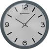 Bresser Orologio da Parete, Acciaio Inox, Grigio, 250x250mm