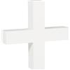 Rayher MDF simbolo +, FSC 100%, bianco, 11x2x11cm, 64610102