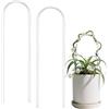 Aiyorse Confezione da 2 graticci in acrilico ispessito UShaed Idoor Plat piccolo supporto per piante in vaso per piante rampicanti da giardino Accorie per Potho Hoya
