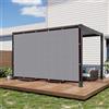 TWSOUL Tenda da sole con occhielli, 85%, rete ombreggiante da giardino, rete rettangolare ombreggiata, protezione solare per esterni, in HDPE resistente agli strappi, permeabile all'acqua (grigio, 2 x 2 m)