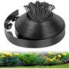 Faryodi Pannelli flessibili per recinzione in plastica da 10M x 5cm, con 50 chiodi di terra, ideale per recinzioni da giardino, delimitazione del prato, idea per giardini, aiuole e percorsi di cortile