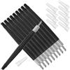 Hemobllo 10 Pezzi Set di Scalpelli per Intaglio Legno Multifunzione Manico in Plastica Nero e Lama in Metallo, Strumenti per Incidere e Creare Disegni Artigianali a Mano