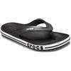 Crocs Bayaband Flip Flat Unisex Adulto, nero/bianco, 5 UK Men/ 7 UK Women