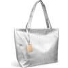Holibanna Borsa tote da donna in morbida pelle PU di grande capacità borsa tote per donna borsa a tracolla alligatore borsa casual per le donne, Argento, 33 EU