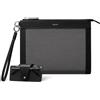 VULKIT Pochette da uomo con custodia per occhiali rimovibile, grande portafoglio da polso da uomo, borsa da lavoro, Colore: nero antracite.