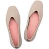 Frank Mully Ballerine da donna con punta quadrata, slip-on, scarpe da balletto, comode da donna, con scollo a V