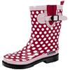 Bockstiegel Stivali di gomma da donna, con fodera in tessuto e suola con soletta, Rosso (rosso scuro), 40 EU
