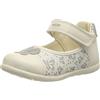 Geox B Elthan Girl B, Primi Passi Bimba 0-24, Bianco/Argento (White/Silver), 22 EU