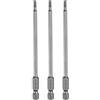 QUARKZMAN 3pz H2,5 Chiavi a Brugola per Punte da Trapano 2,5mm Punte Metriche Piane 1/4 Attacco Esagonale 110mm (4,3) Punta Cacciavite Esagonali Magnetico Lungo Industriale per Viti