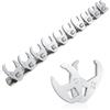 MISIQIMA Set di 10 chiavi a piede di gallo, chiave dinamometrica metrica da 10-22 mm, chiave a forchetta quadrata da 3/8, chiave a brugola con guida portaoggetti, chiave dinamometrica per piccoli