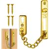 YYHCC Catena, serratura di sicurezza per porta, serratura di sicurezza, serratura per porta, catena di sicurezza, protezione anti-intrusione, chiusura per porte (oro elegante)