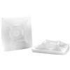 Plastic Hardware Store Basette Adesive in Plastica (Nylon) Supporto Autoadesivo con Occhiello, Clip Fermacavo per Cablaggi con Fascette - 19-3,6 - Bianco - 50 pezzi - Plastic Hardware Store