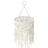 Junrvivy Paralume boho, paralume in macramè, vintage, per interni ed esterni, lampada da tavolo, accessorio per camera da letto, soggiorno, lampada a sospensione