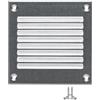 LIRAST 100x100mm Griglie D'Aerazione/Ventilazione in Metallo Zincato - Griglia D'aria con Rete Anti Insetti