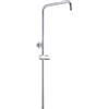 JOHO Colonna Doccia Acciaio Inox, Accessorio per Sistema Doccia, Cromo | Compatibile con Fori Esistenti, Asta Doccia Saliscendi 69-111 cm con supporto per doccetta