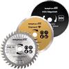 HobbyPower24 Set di Lame per sega HM legno/HSS legno Fein/diamante - Disco di taglio 85 X 10 mm per sega circolare da banco Proxxon