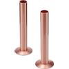 Sandy Beach Collari per Radiatori, Coperture per Tubi Radiatore, Coperture per Tubi in Rame, Valvola Radiatore TRV, Accessori Radiatore, Collari Tubi Radiatore Bianchi, Coperture per Tubi Radiatore (130mm x 18mm)