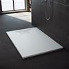 SONNI Piatto Doccia 160x80 cm, conEffetto Ardesia e Struttura Antiscivolo, Piatto Doccia Super Piatto Bianco Comprensivo di Sifone e Griglia