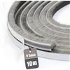 Vingspina Guarnizione a Spazzola Autoadesiva 10M(L) x 9mm(W) x 5mm(D), Antipolvere, Antivento, Riduzione del Rumore, Paraspifferi Spazzola Per Porte, Finestre, Armadi, Grigio