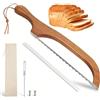 MUNTE Tagliapane Seghettato in Acciaio Inox, 40 cm Coltello Pane | Lama in Acciaio Inox Coltello da Pane, Ideale per Tagliare Pane Tostato, Pane Rustico, Baguette e Torte