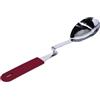 Souper Cubes + Lori Greiner No Mess Cucchiaio da cucina in acciaio inox con manico in silicone - Cucchiaio da portata in acciaio inox Nessun disordine Design ganci sul lato di qualsiasi pentola