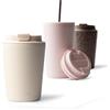 MAMEIDO Tazza Termica 350 ml (Ivory Beige) | 4h caldo/8h freddo, a prova di perdite & senza BPA, coperchio a scatto, Termos Caffè acciaio inox - per portabicchieri auto