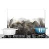 KitchenYeah© Pannello Paraschizzi da Cucina Alluminio Alzatina Top
